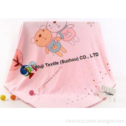 Bear Patterned Microfiber SwimTowels Quick Dry , Kids Perso